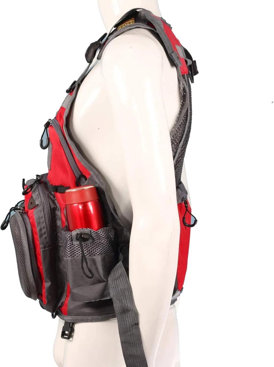 Flygo Fly Fishing Vests Multi Pocket Waistcoat Adjustable Size Gifts for Men and Women