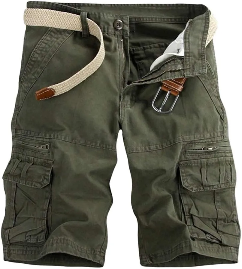 GIERIDUC Men's Hiking Cargo Shorts Quick-Dry Outdoor Athletic Pants Travel Fishing Golf Tactical Shorts with Multi Pockets