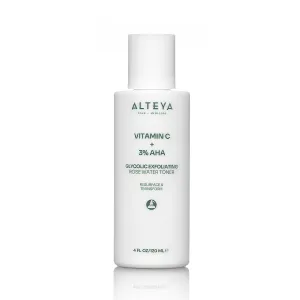 GLYCOLIC EXFOLIATING ROSE WATER TONER  (VITAMIN C   3% AHA)