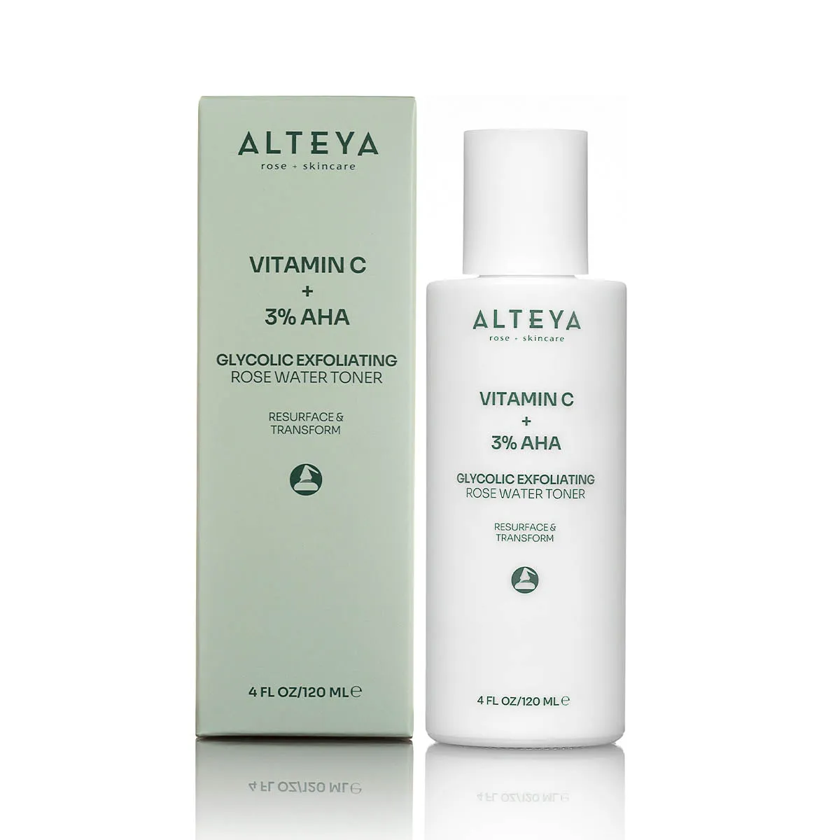 GLYCOLIC EXFOLIATING ROSE WATER TONER  (VITAMIN C   3% AHA)