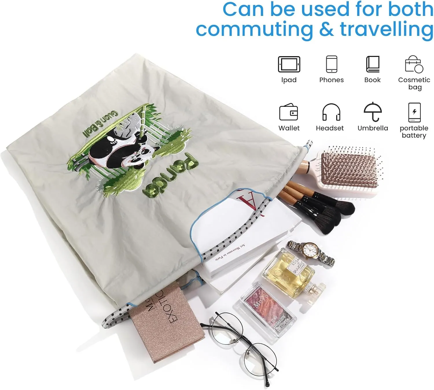 Guan&Ball Tote Bag for Women,Travel Shoulder Bag Large Shoulder Bag Top Handle Handbag for Travel, Work