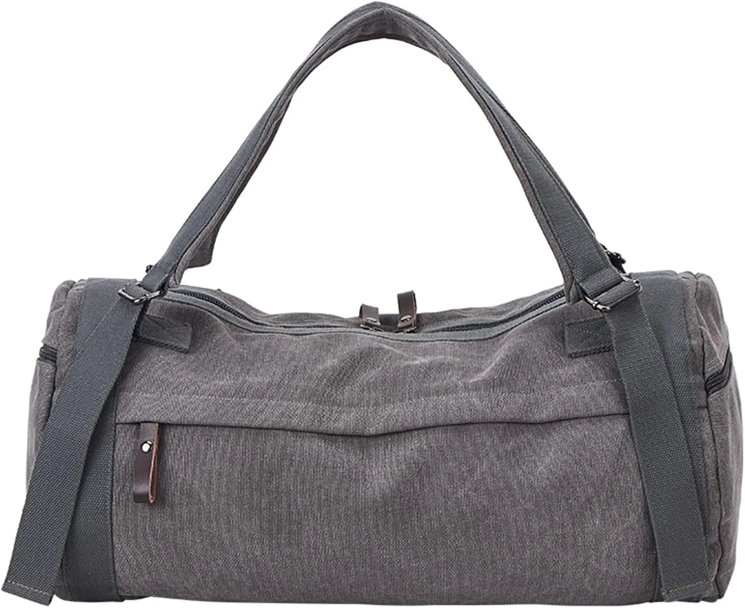 Gym bag for women Men Backpacks Large Capacity Travel Bag Man Mountaineering Backpack Male Waterproof Canvas Bucket Shoulder Bags(Grey)