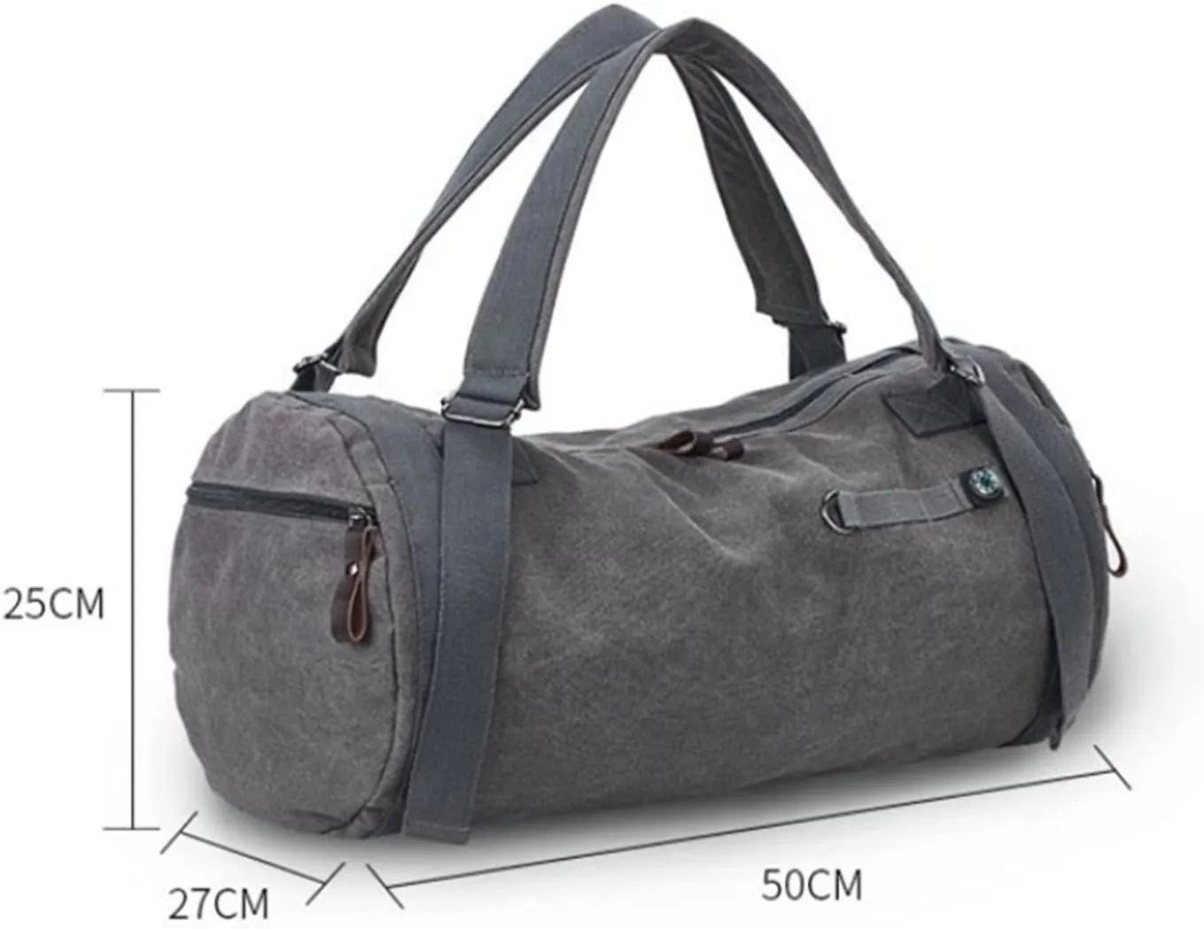 Gym bag for women Men Backpacks Large Capacity Travel Bag Man Mountaineering Backpack Male Waterproof Canvas Bucket Shoulder Bags(Grey)