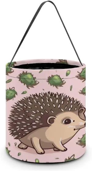 Halloween Handheld Candy Bag Trick Or Treat Bag Cartoon Hedgehog Printed Party Gift Bag Candy Handheld Bag Handheld Candy Bucket Multipurpose Portable And Foldable Handheld Bucket
