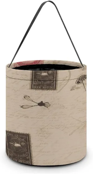 Halloween Handheld Candy Bag Trick Or Treat Bag Old Fashioned Mail Printed Party Gift Bag Candy Handheld Bag Handheld Candy Bucket Multipurpose Portable And Foldable Handheld Bucket