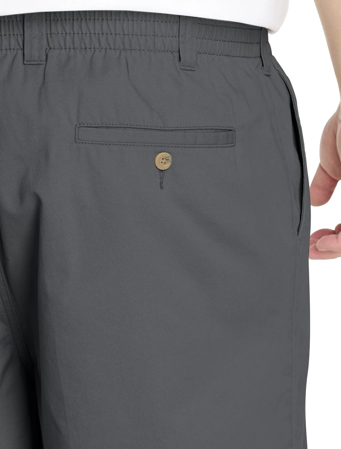 Harbor Bay by DXL Men's Big and Tall Elastic-Waist Cotton Shorts