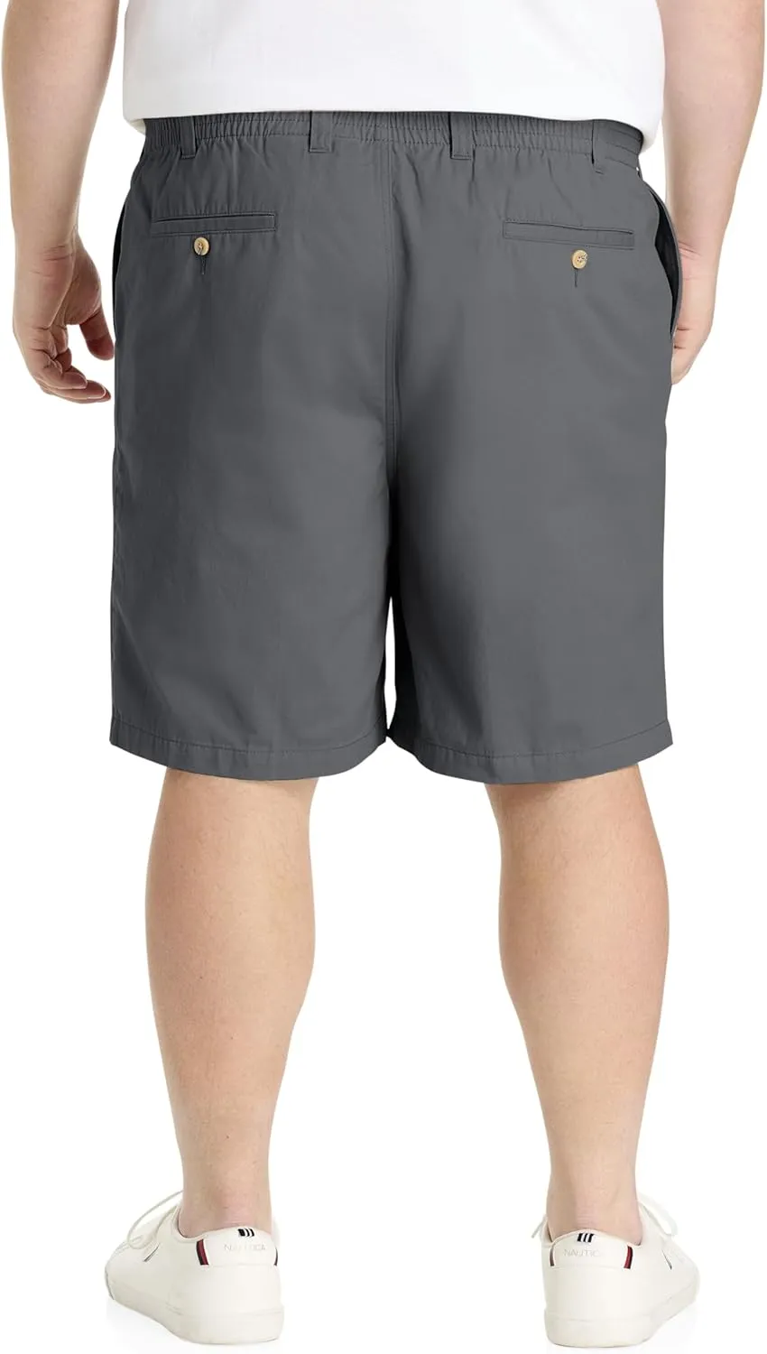Harbor Bay by DXL Men's Big and Tall Elastic-Waist Cotton Shorts