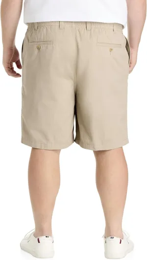 Harbor Bay by DXL Men's Big and Tall Elastic-Waist Cotton Shorts