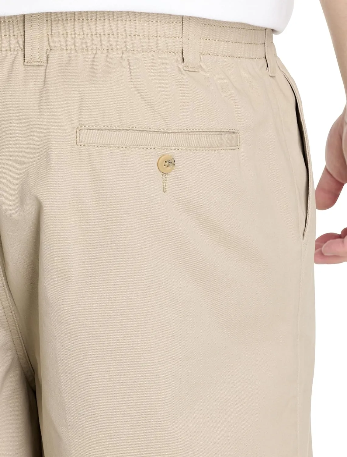 Harbor Bay by DXL Men's Big and Tall Elastic-Waist Cotton Shorts