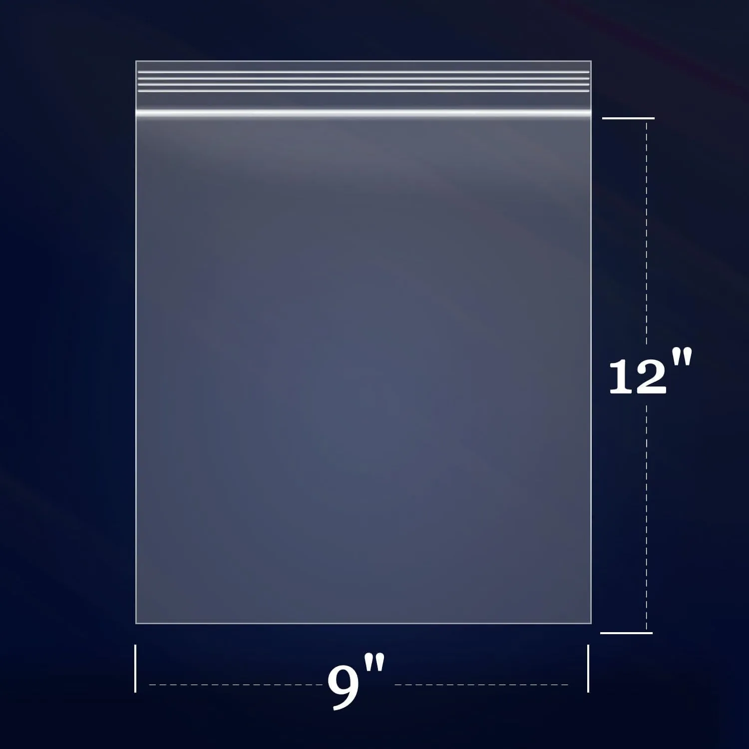 iMailer - 100 Count - 9" x 12" Zip Bags - Clear Reclosable Zip Plastic Poly Bags with Resealable Lock Seal Zipper for Art Prints, A4, Letter Sized Documents, Clothing