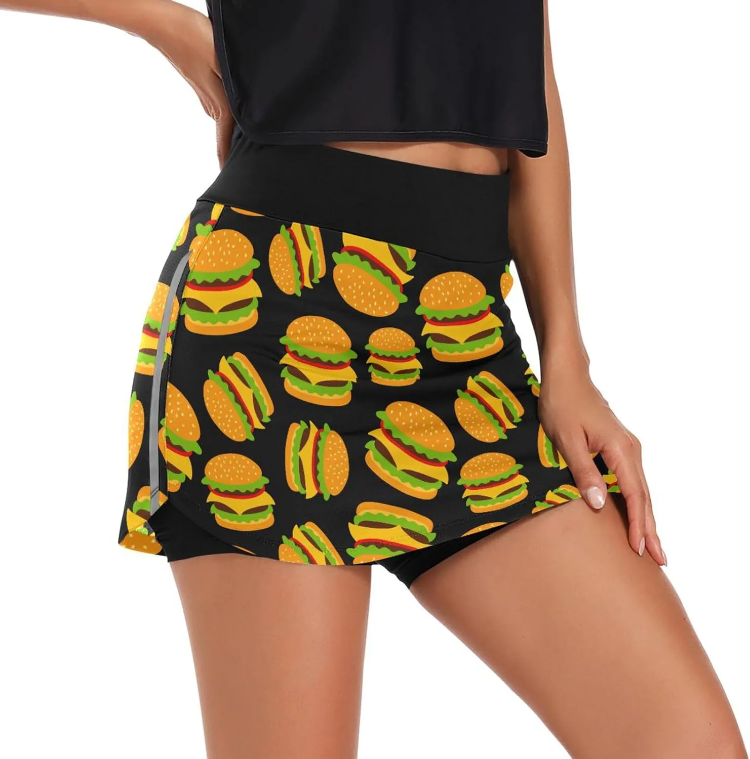 J JOYSAY Unicorns Woman Tennis Skirts with Pockets Athletic Golf Skorts Quick Dry