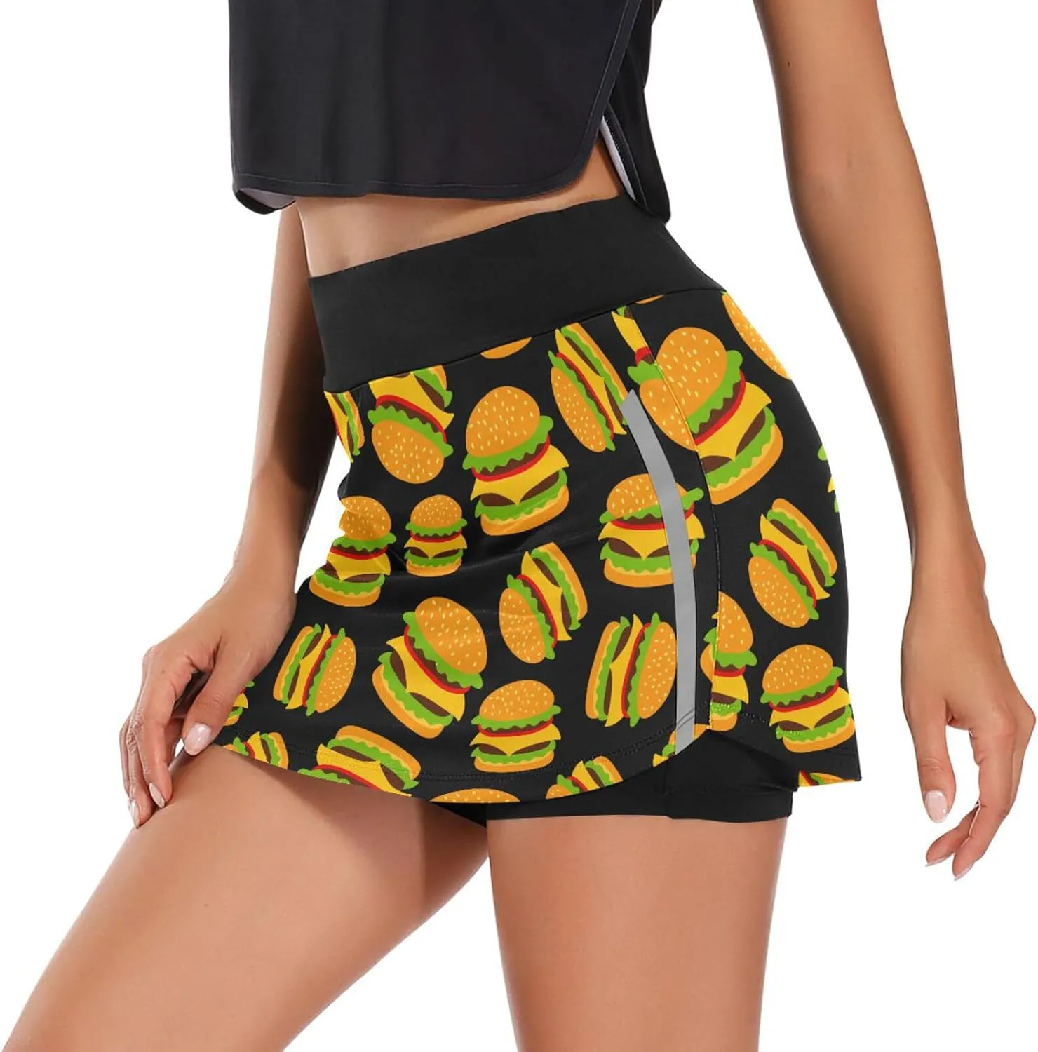 J JOYSAY Unicorns Woman Tennis Skirts with Pockets Athletic Golf Skorts Quick Dry