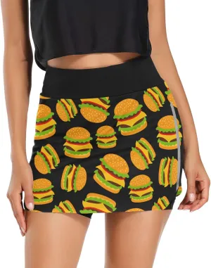 J JOYSAY Unicorns Woman Tennis Skirts with Pockets Athletic Golf Skorts Quick Dry
