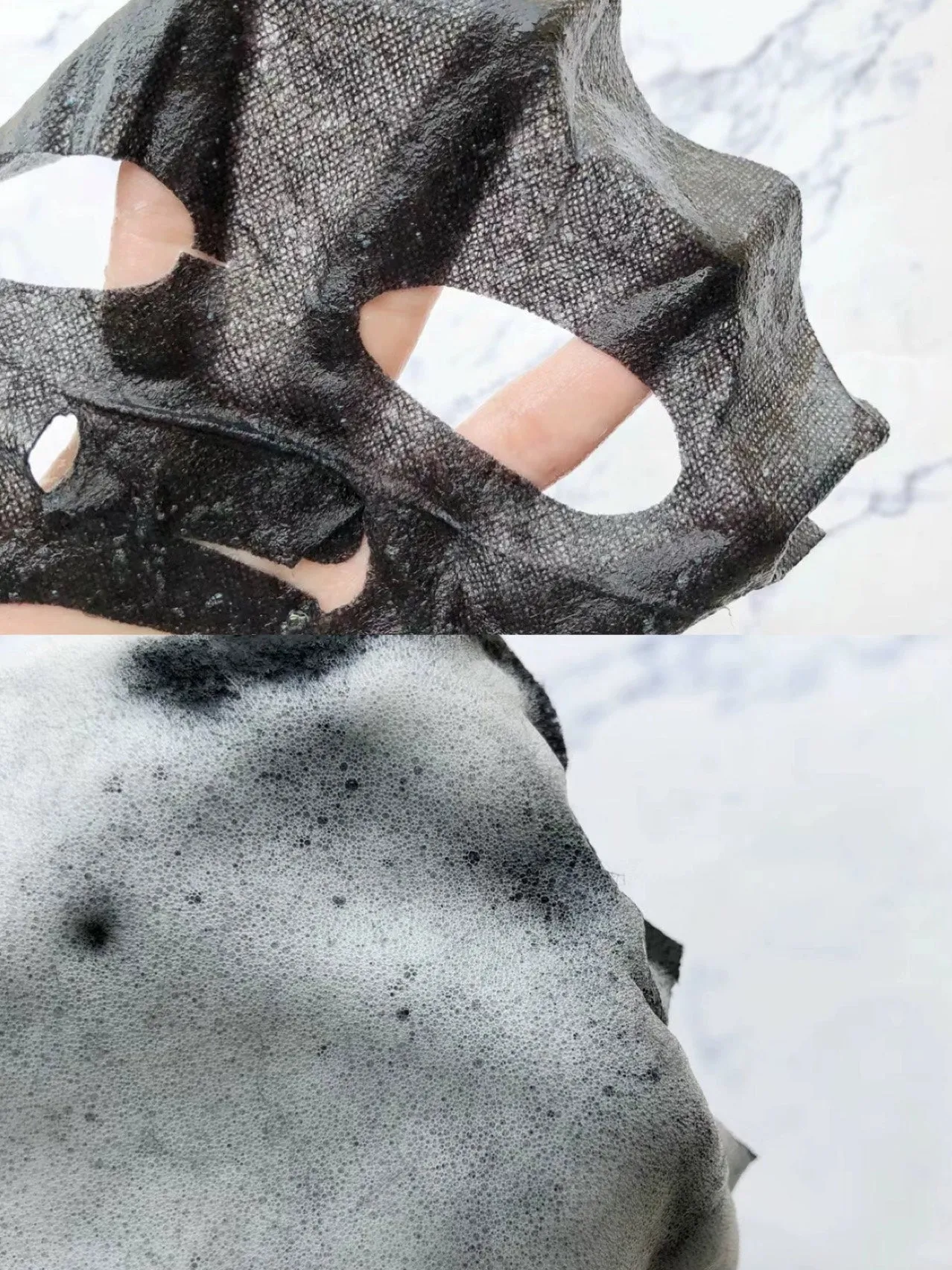 Korean Silver Pill Bubble Black Mask - 5 Pieces Pack