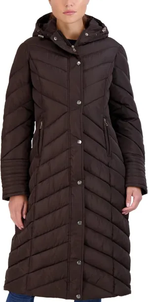 Madden Girl Women's Maxi Puffer Jacket - Long Quilted Puffer Coat (Sizes: S-3X)