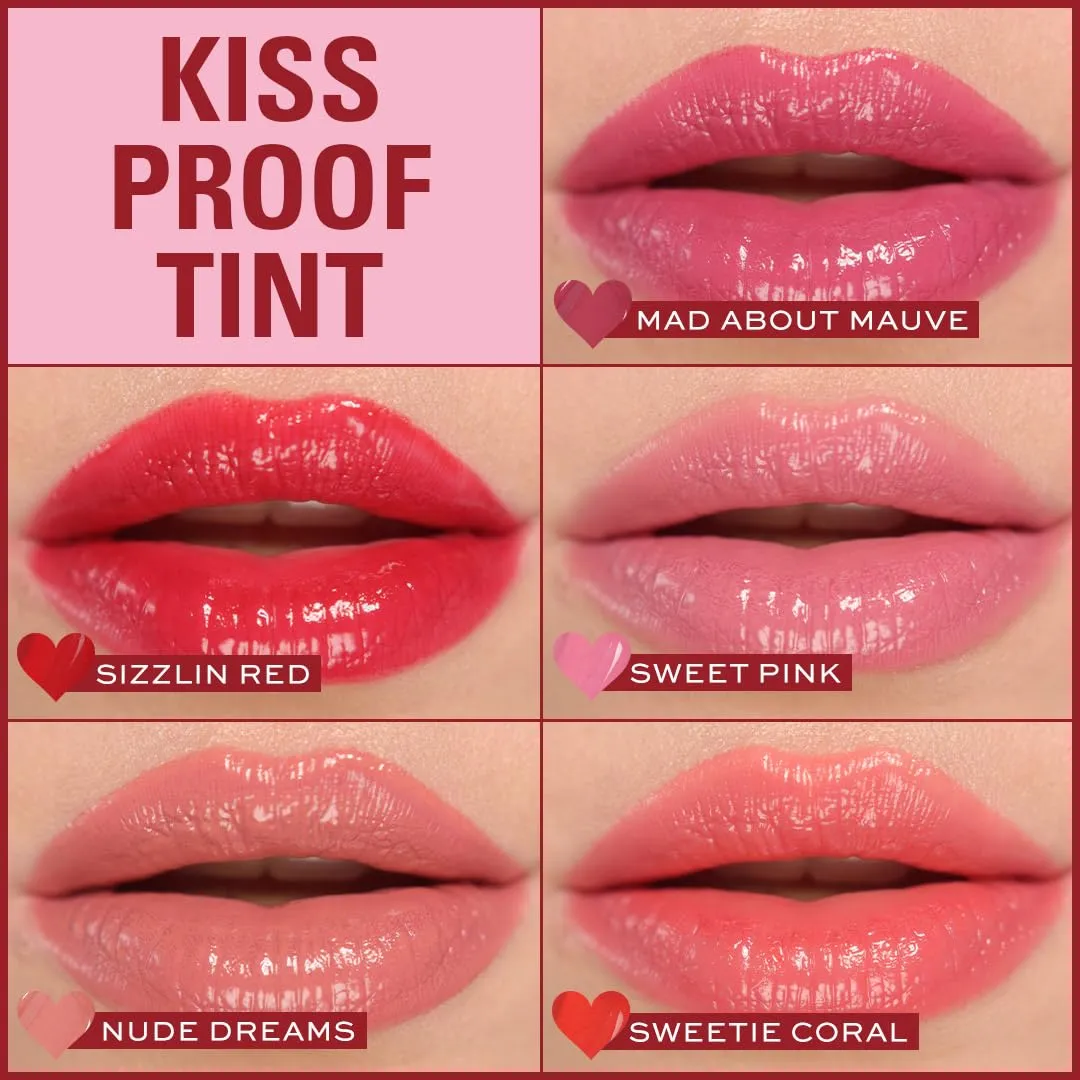 MAKEUP REVOLUTION Pout Tint Lip Gloss, Lightweight & Buildable Formula, Gloss to Stain Finish, Mad about Mauve, 3 ML (Pack of 1)