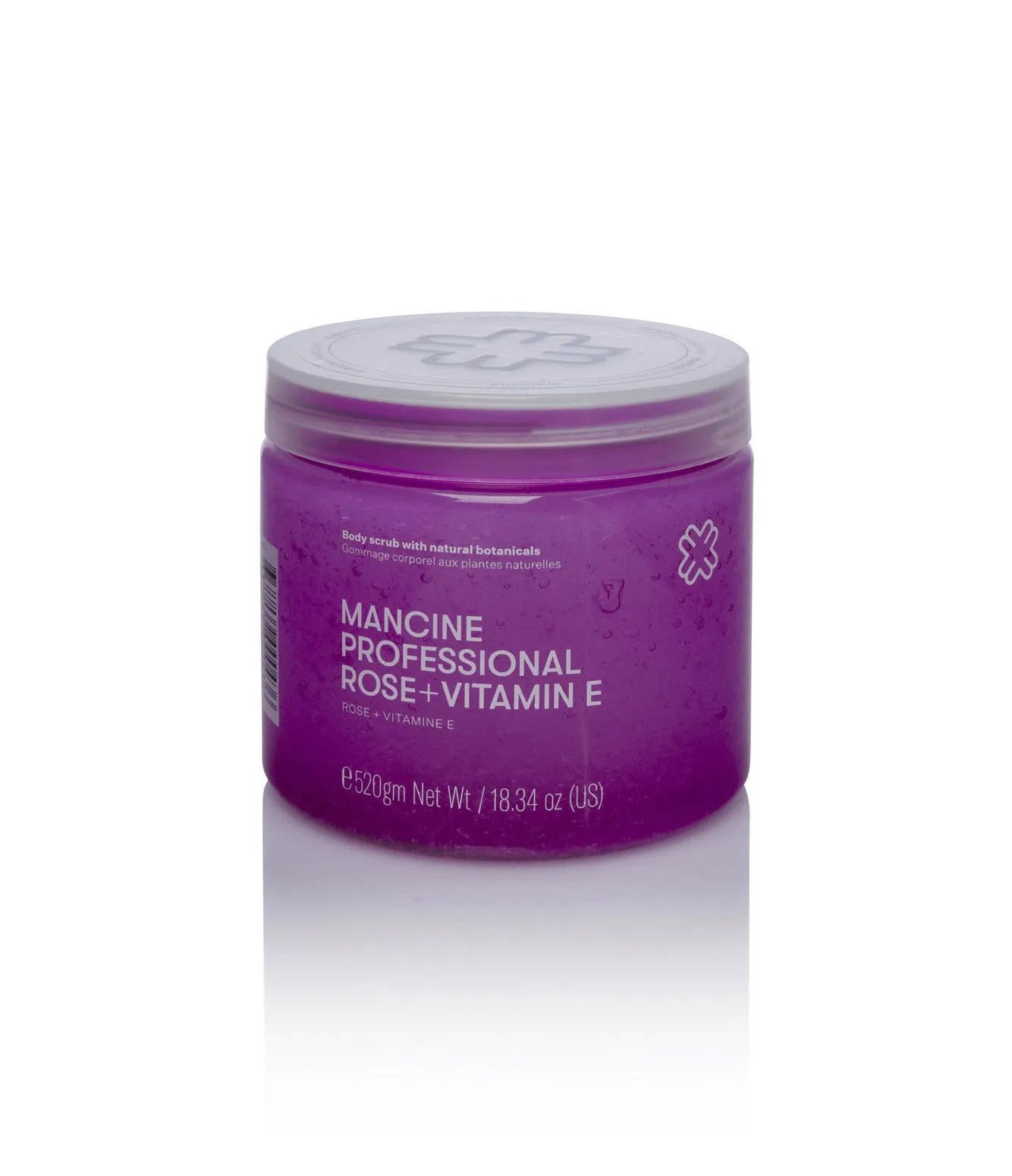 Mancine Professional Salt Body Scrub / Rose   Vitamin E 520g
