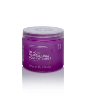 Mancine Professional Salt Body Scrub / Rose   Vitamin E 520g