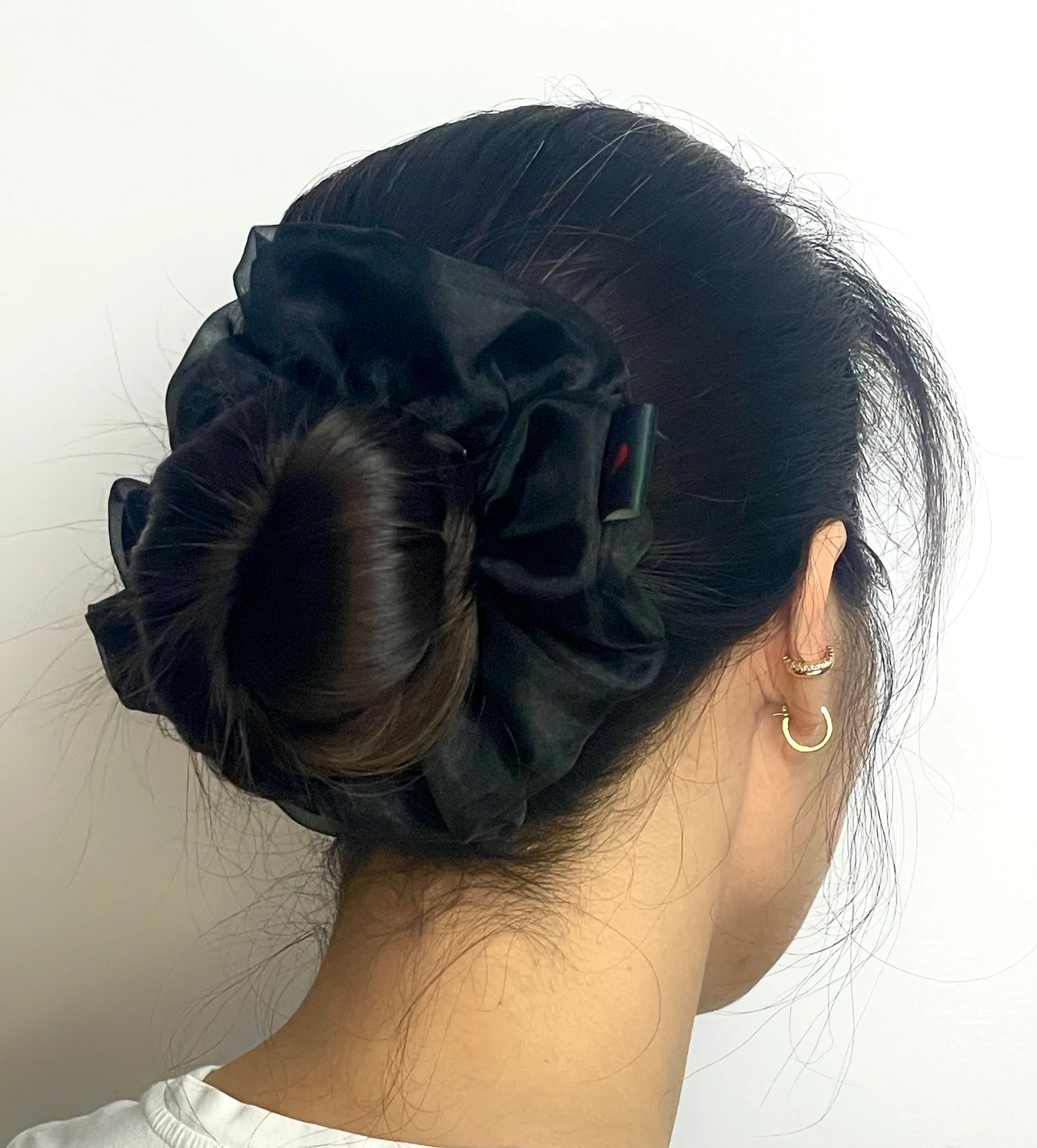 Matte Black Organza