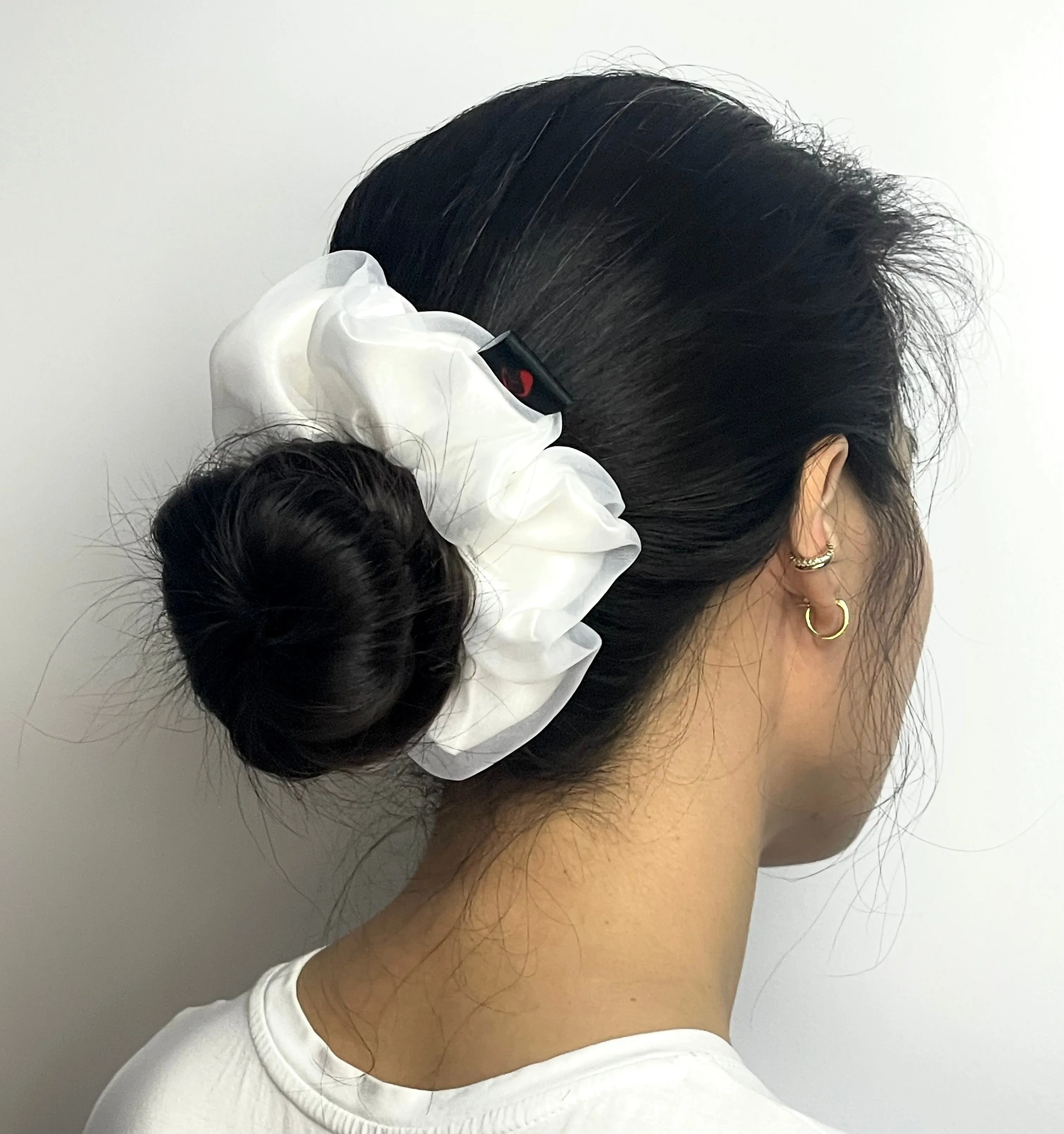 Matte White Organza