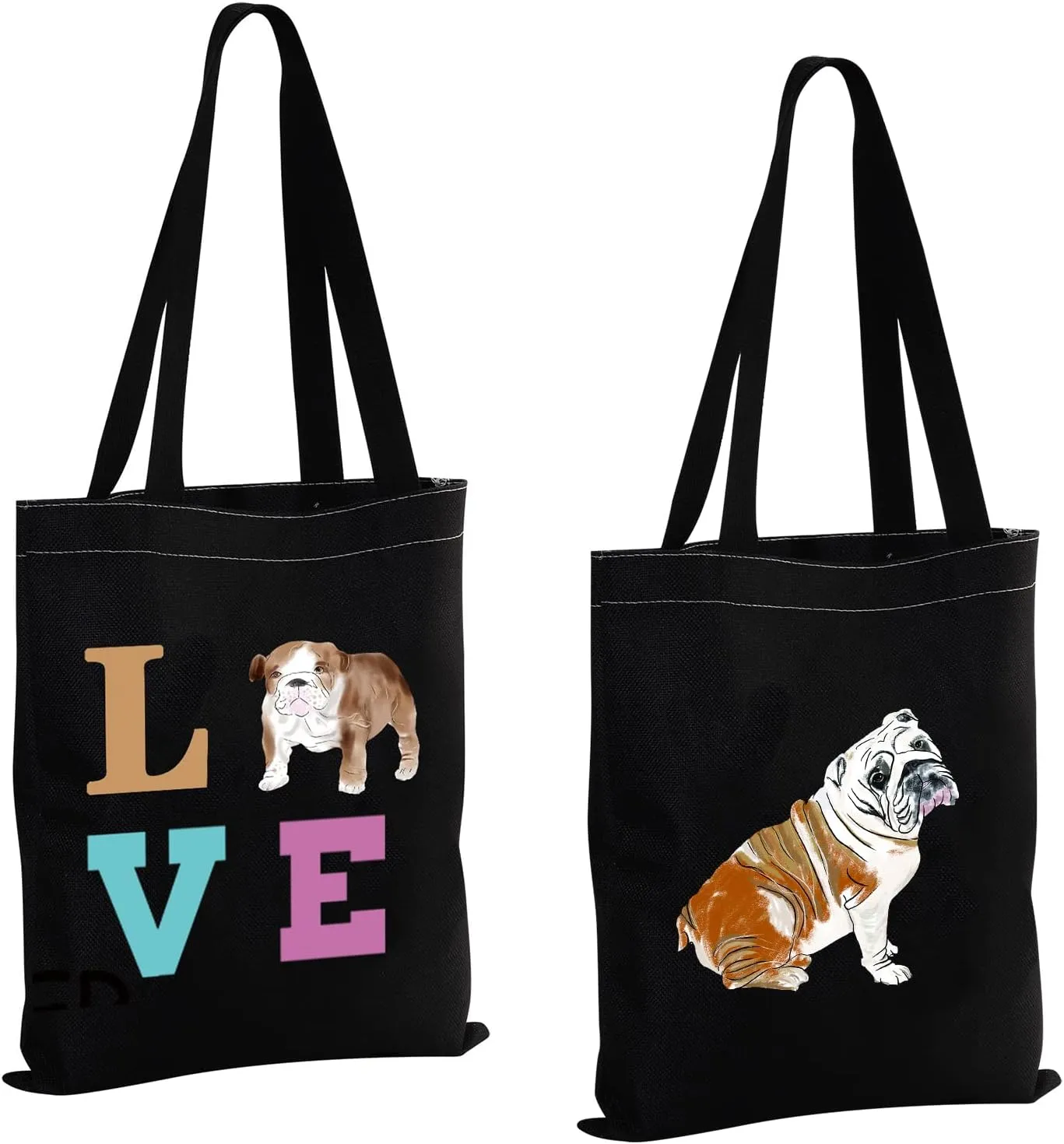 MBMSO English Bulldog Gifts English Bulldog Tote Bag English Bulldog Lover Gifts Owners Dog Mom Gifts Tote Shopping Bag