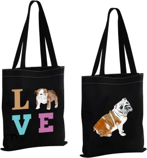 MBMSO English Bulldog Gifts English Bulldog Tote Bag English Bulldog Lover Gifts Owners Dog Mom Gifts Tote Shopping Bag