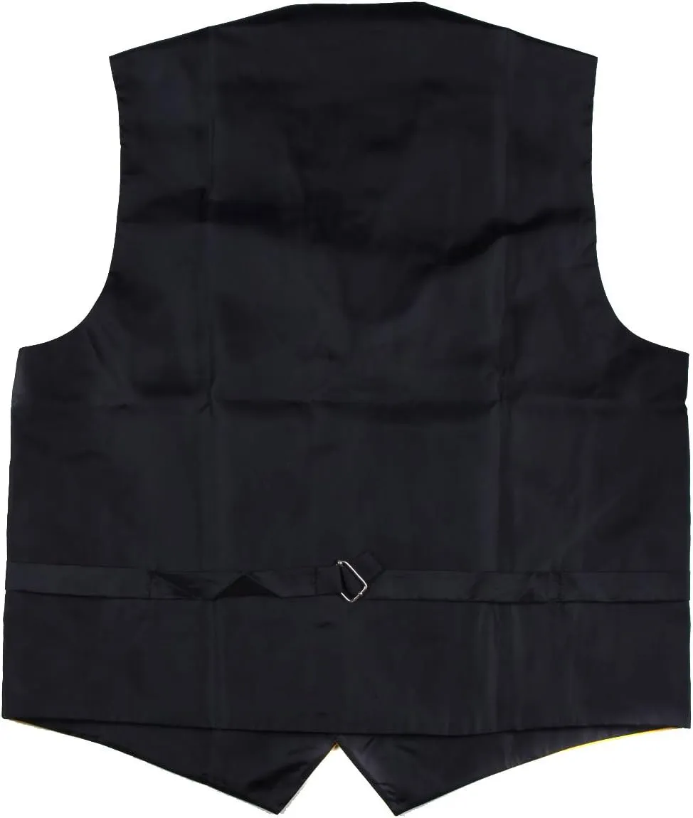 Mens Animal Print Tuxedo Vest Leopard Tiger Zebra Cheetah Prom Formal Wear