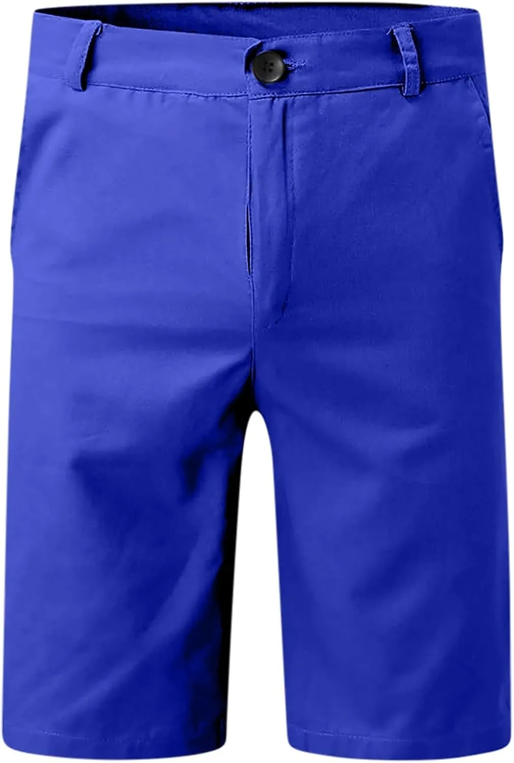 Men's Cargo Shorts Lightweight Solid Flat Front Outdoor Work Shorts Casual Sports Slim Fit Activewear with Pocket