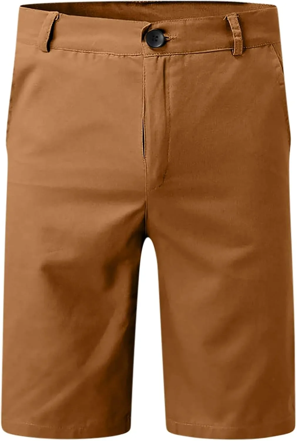 Men's Cargo Shorts Lightweight Solid Flat Front Outdoor Work Shorts Casual Sports Slim Fit Activewear with Pocket