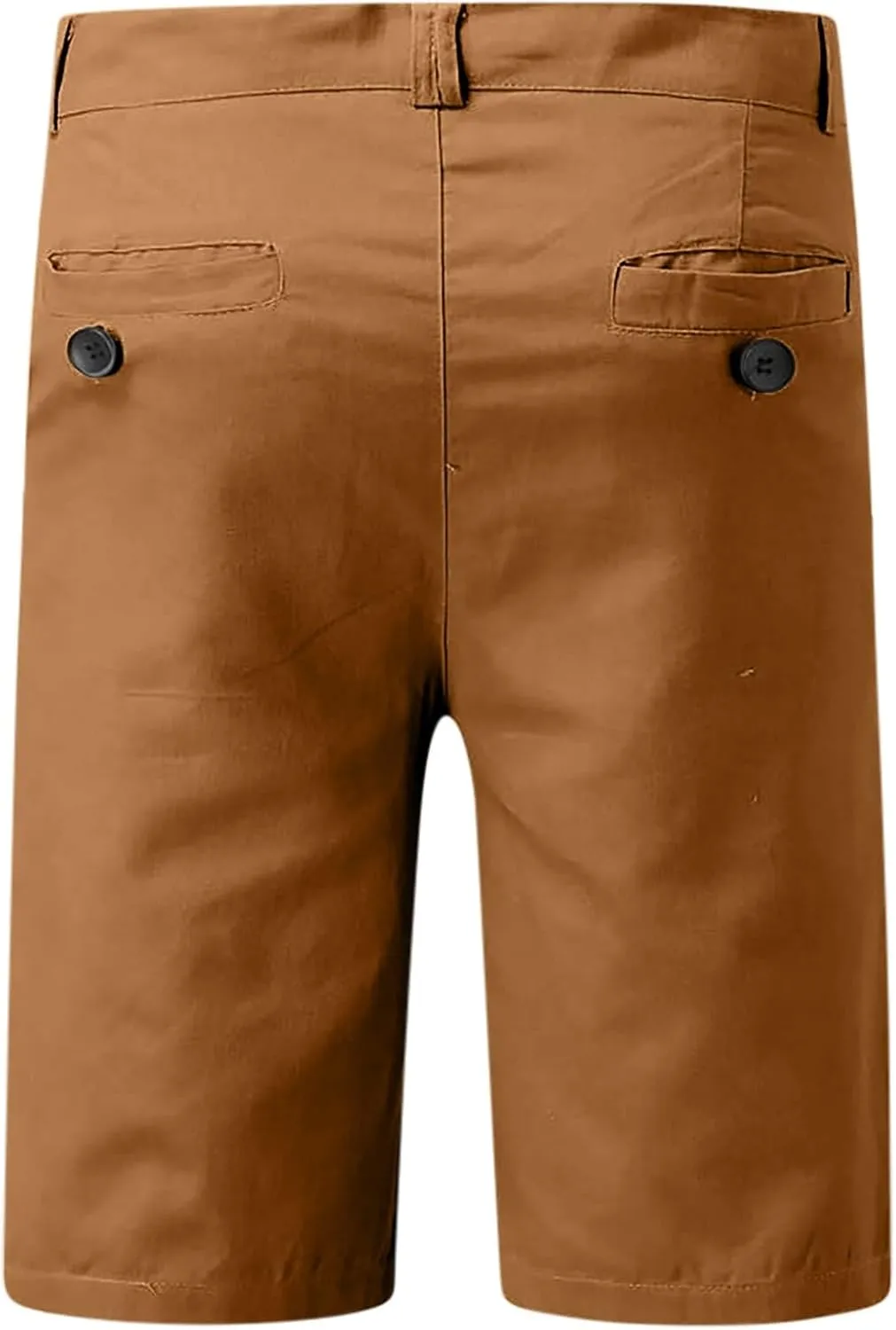 Men's Cargo Shorts Lightweight Solid Flat Front Outdoor Work Shorts Casual Sports Slim Fit Activewear with Pocket