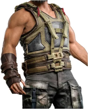 Mens Cosplay Dark Military Bane Knight Costume - Jacket Coat & Vests for Men