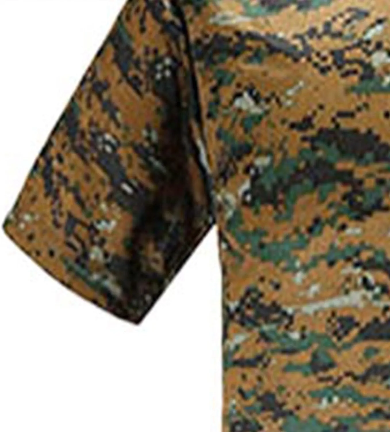 Men's Outdoor Exercise Fitness Quick-Drying Perspiration Training Clothes Short-Sleeved T-Shirt Camouflage Army Combat Tees