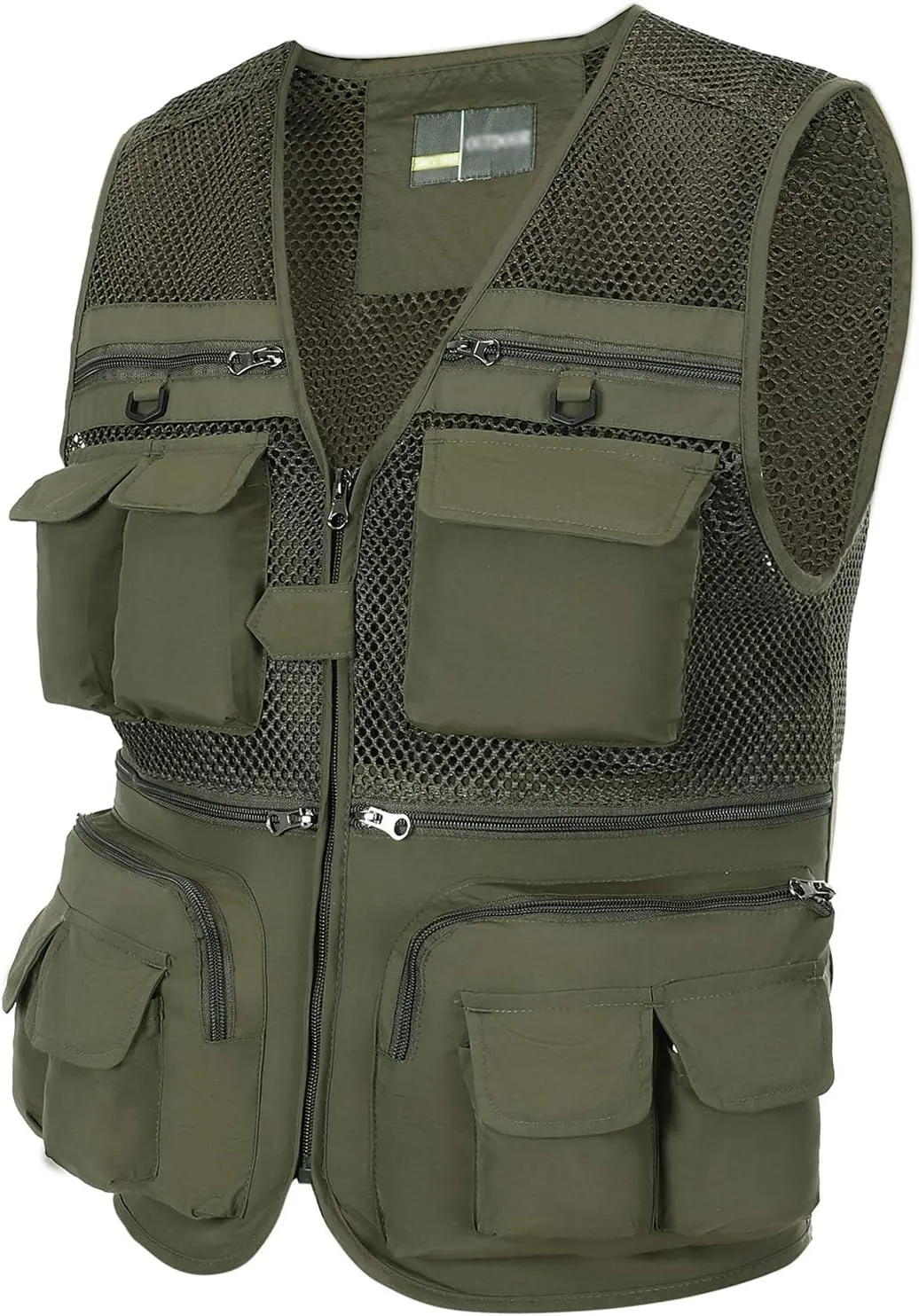 Mens Outdoor Fishing Vest Safari Travel Photography Vests Jacket Multi Pocket