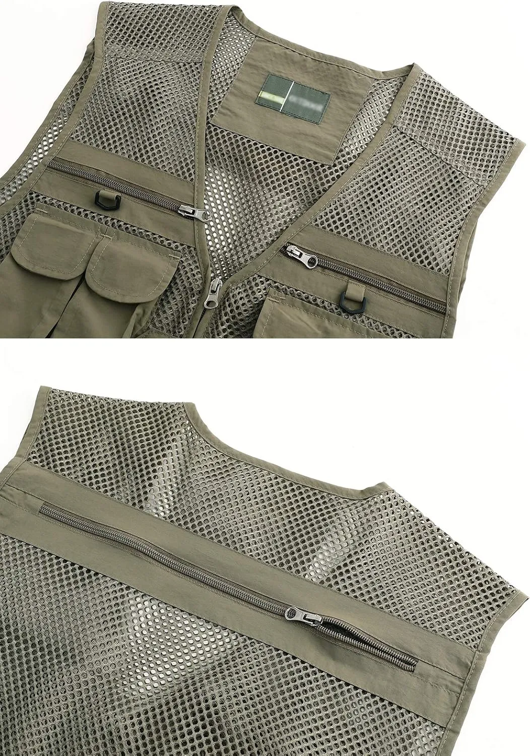 Mens Outdoor Fishing Vest Safari Travel Photography Vests Jacket Multi Pocket