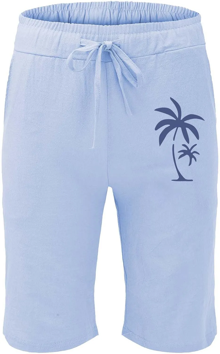 Mens Summer Cotton Linen Shorts Fashion Slim Five Minute Pants Beach Shorts Men'S Cotton Mens Summer Cotton Linen