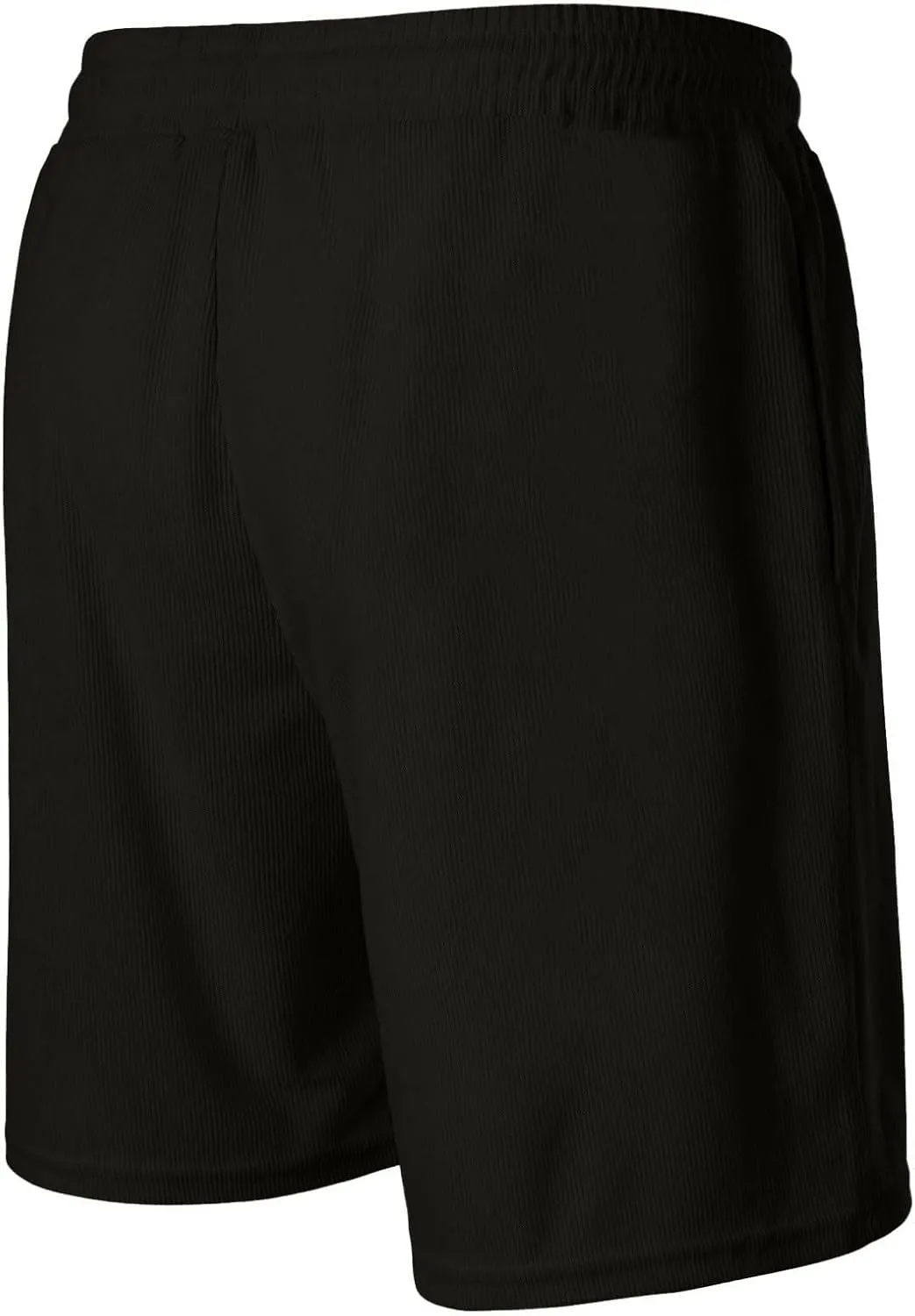 Mens Summer Shorts Casual Elastic Waist Corduroy Shorts 7 Inch Lightweight Loose Fit Summer Beach Short with Pockets