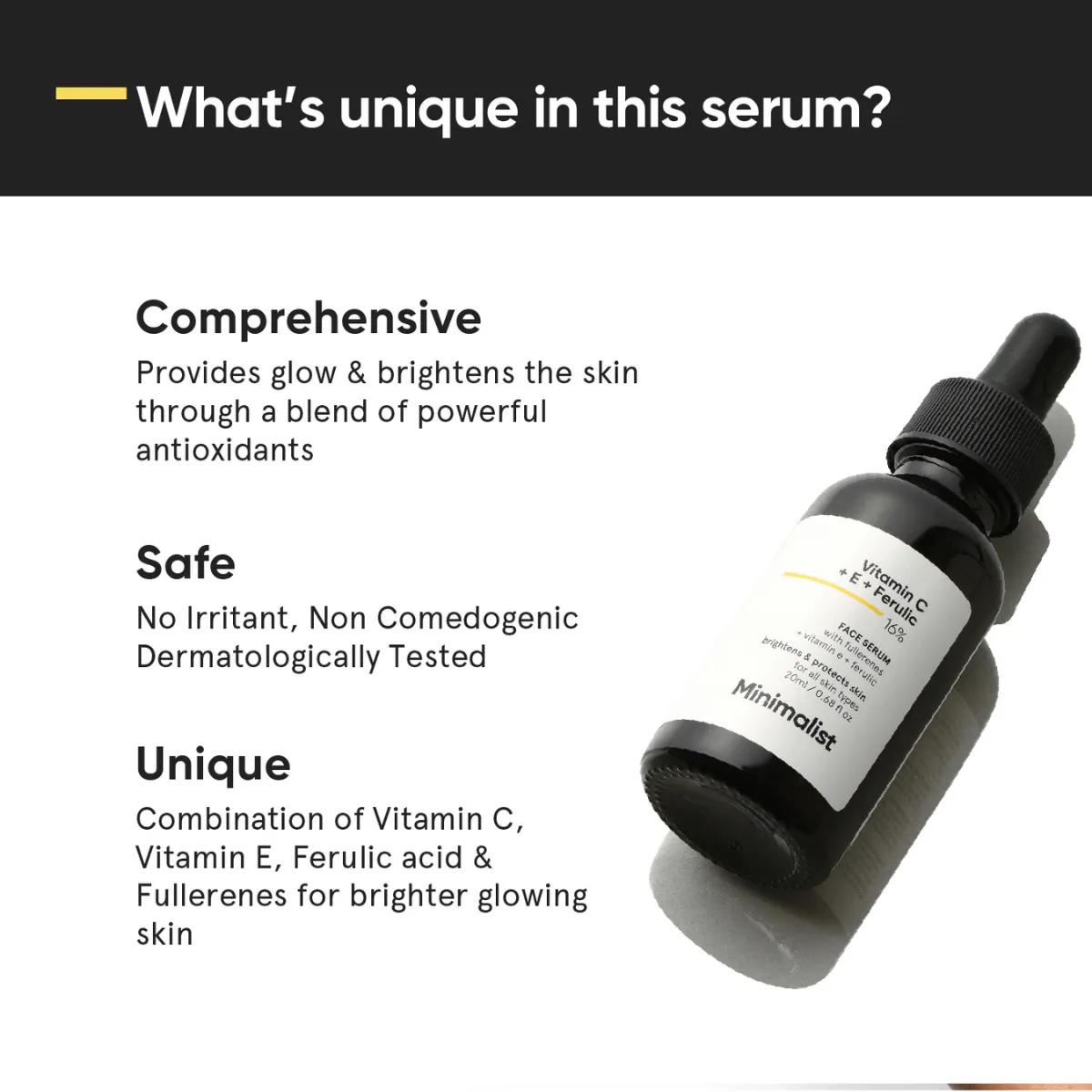 Minimalist Vitamin C   E  Ferulic Acid Face Serum