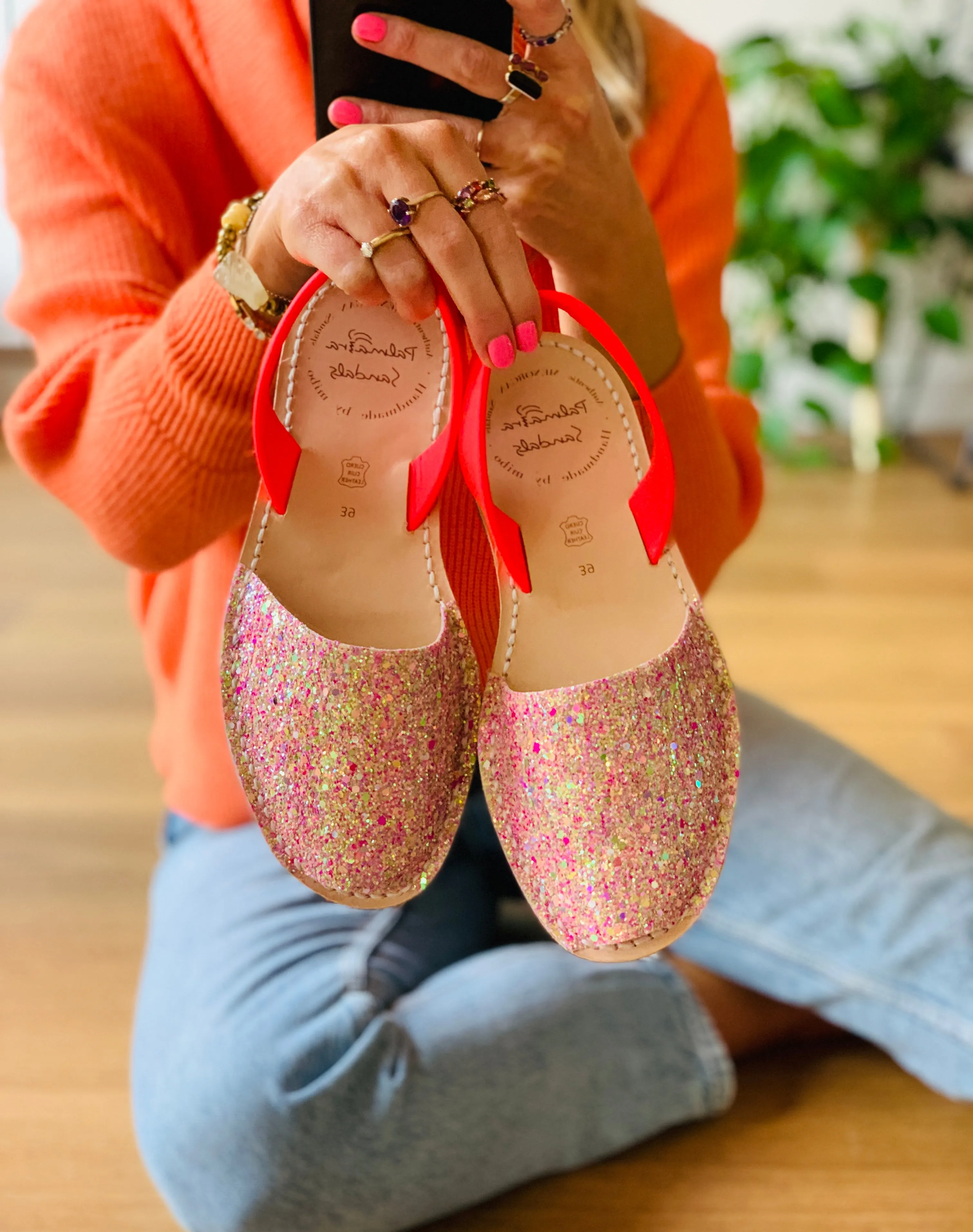 Neon Peach Melba Multi Glitter