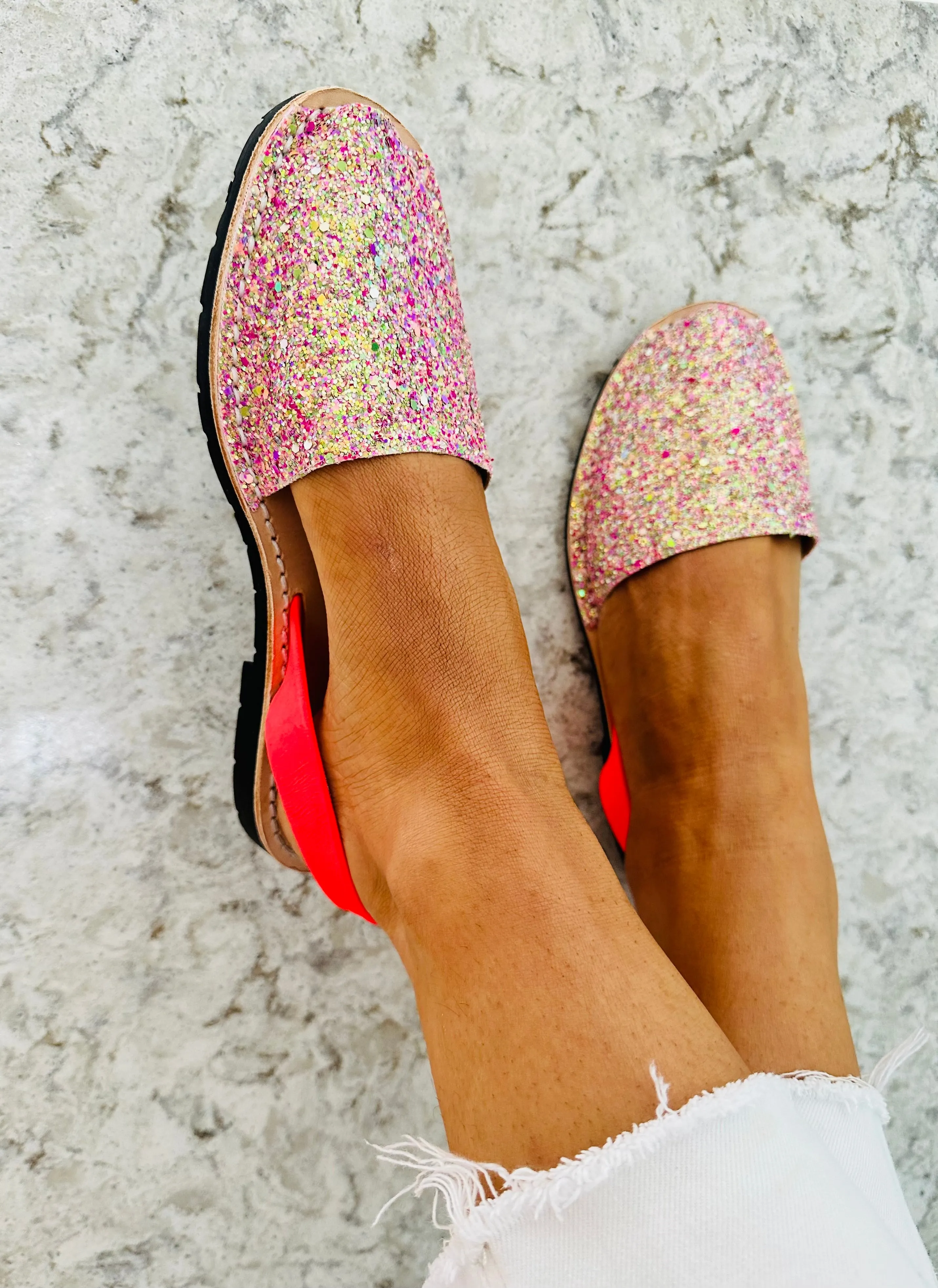 Neon Peach Melba Multi Glitter