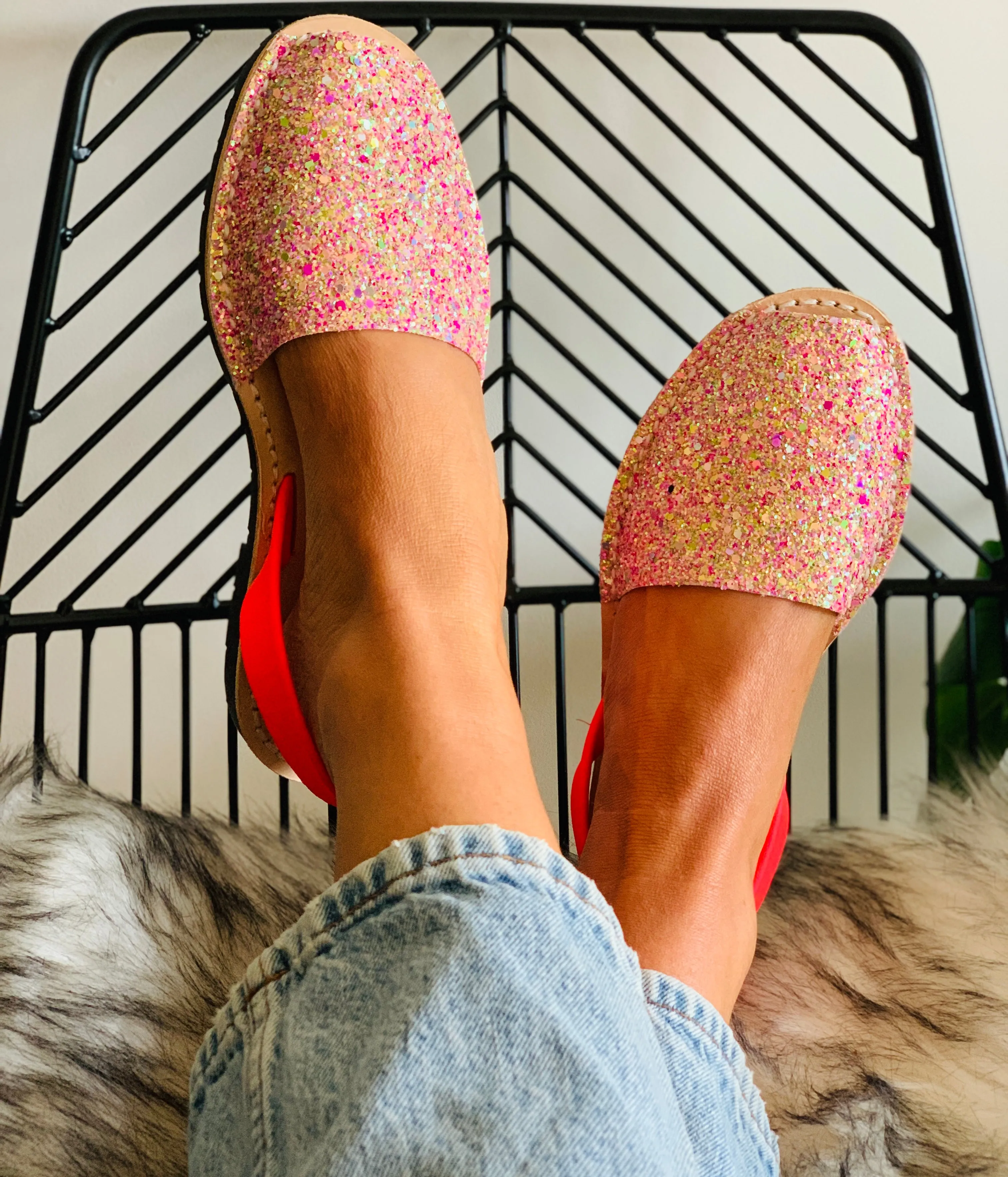 Neon Peach Melba Multi Glitter