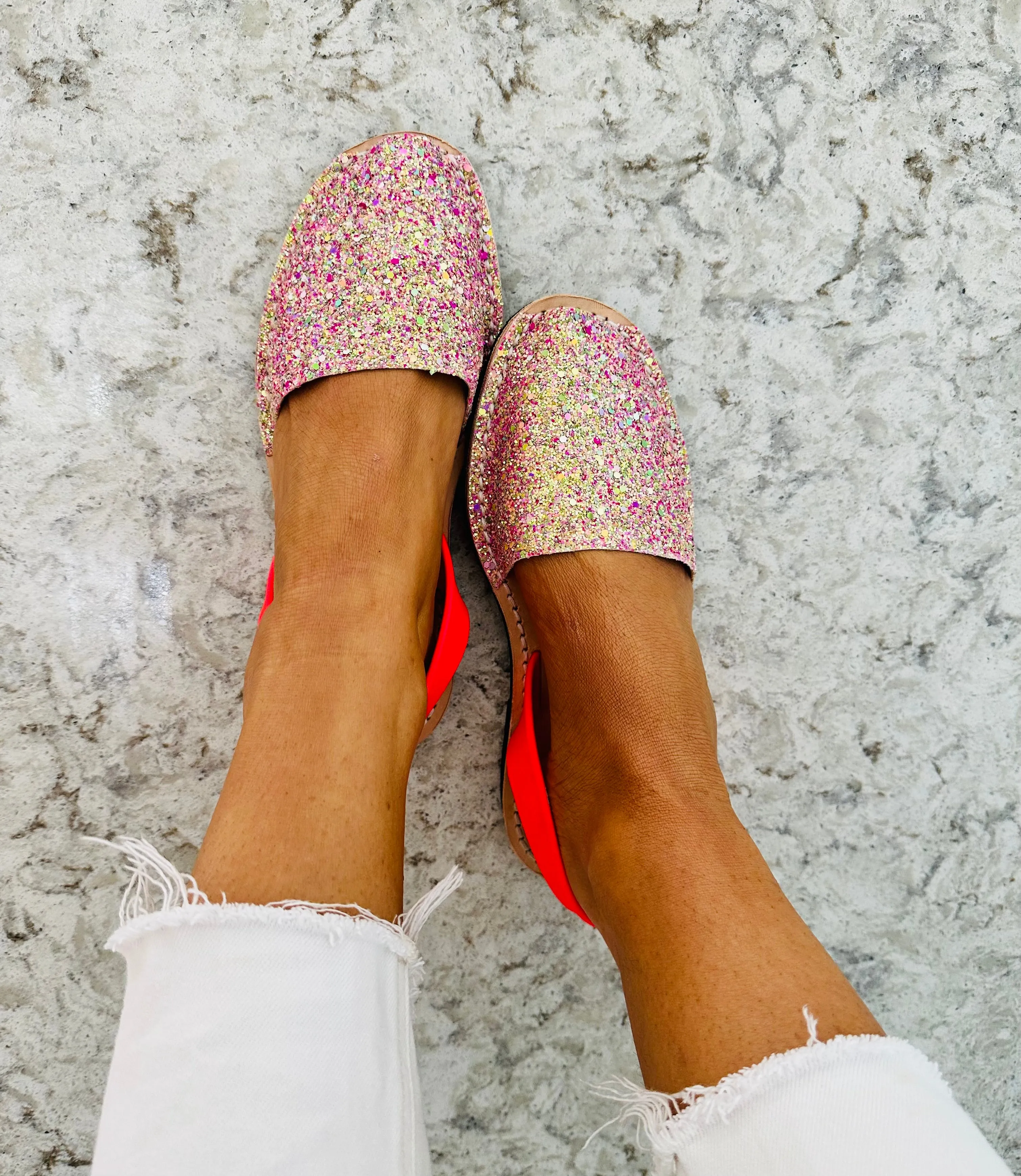 Neon Peach Melba Multi Glitter