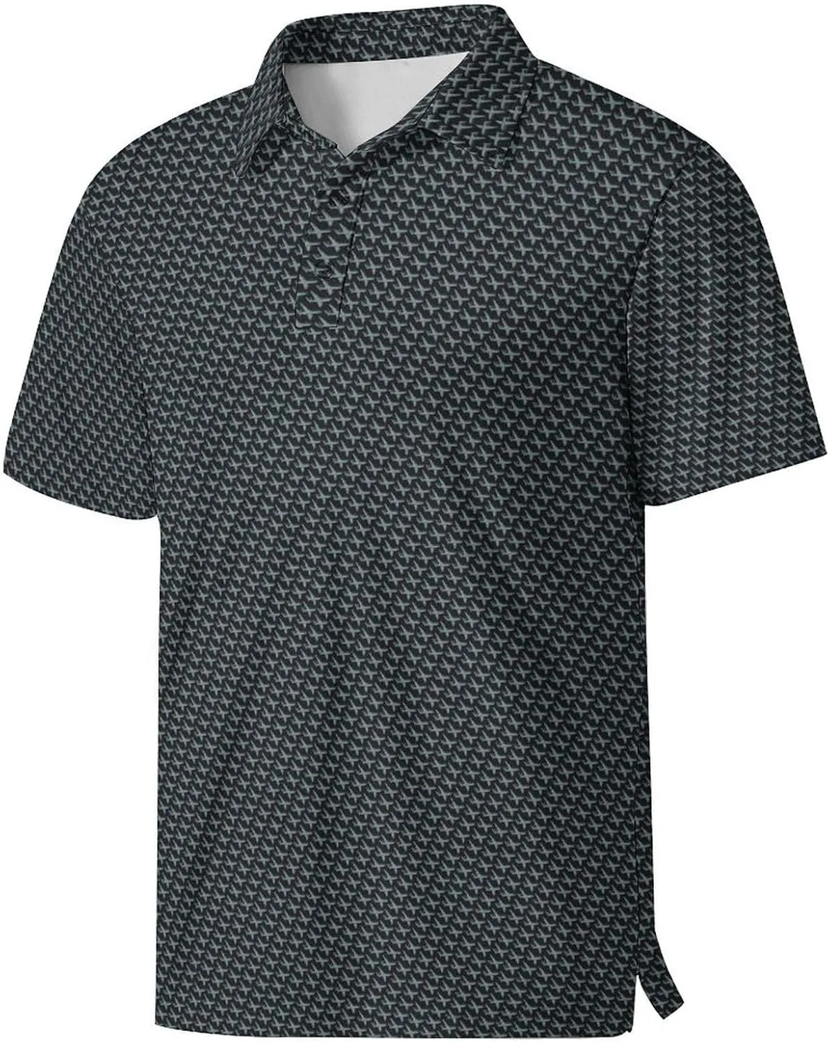 Party Mens Golf Shirt Print Short Sleeve Moisture Wicking Funny Sport Performance Polo Shirts for Men