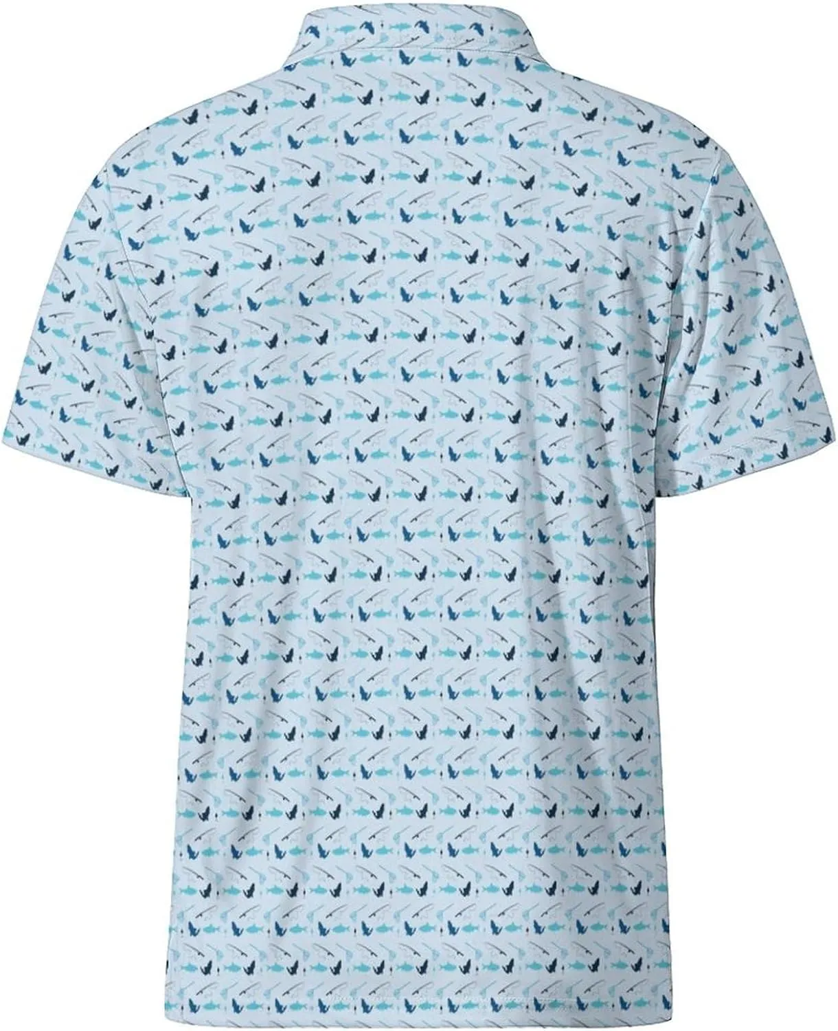 Party Mens Golf Shirt Print Short Sleeve Moisture Wicking Funny Sport Performance Polo Shirts for Men