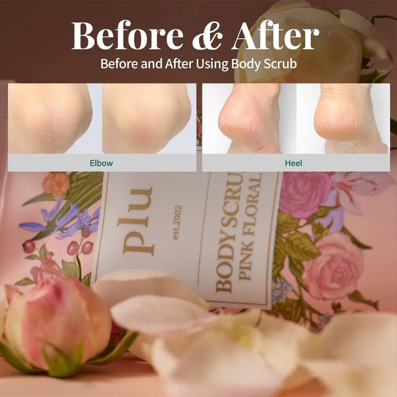 [plu] Body Scrub Pink Floral 200g