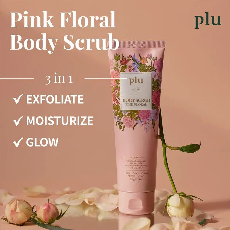 [plu] Body Scrub Pink Floral 200g