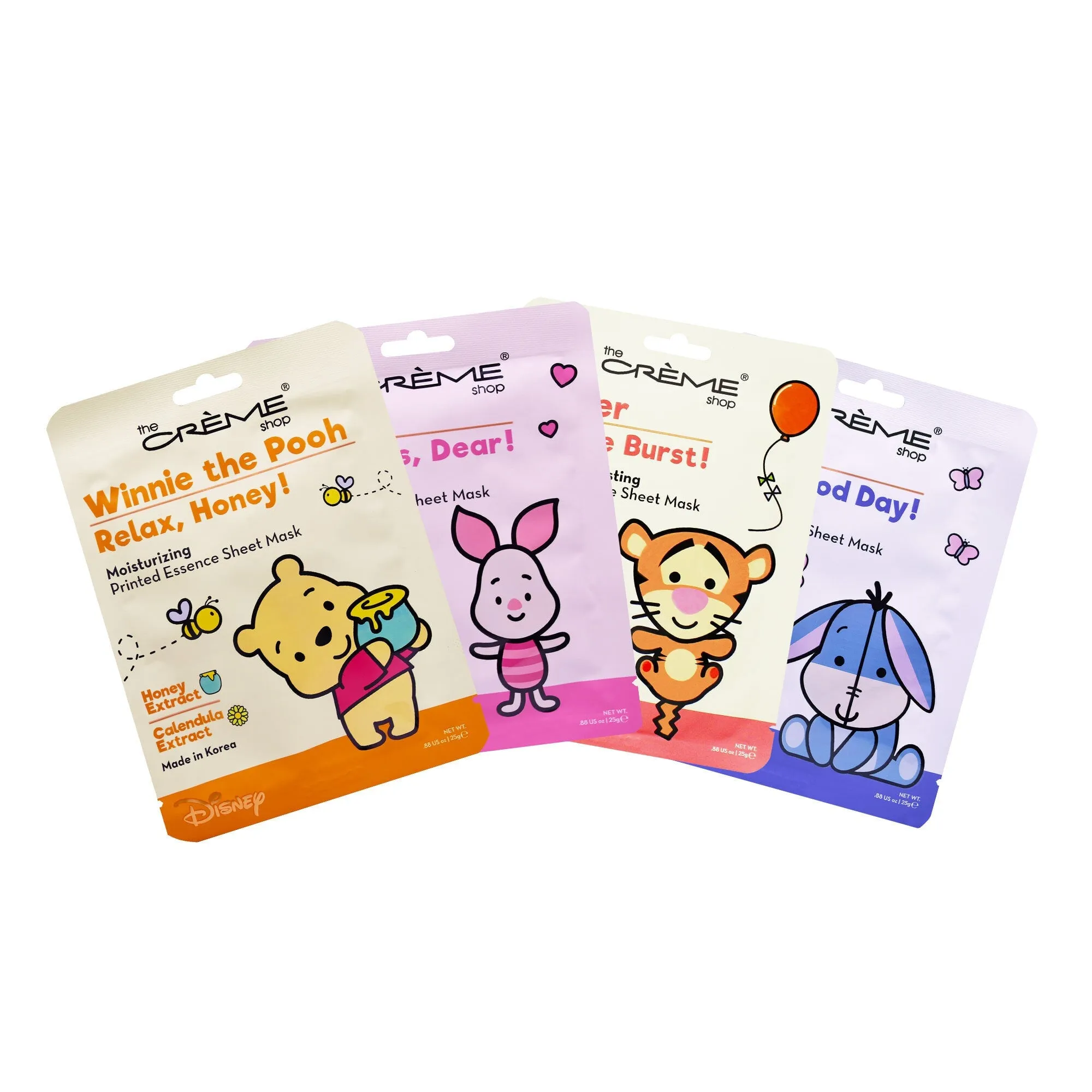 Pooh & Friends Essence Sheet Mask Collection (Set of 4) - $16 Value