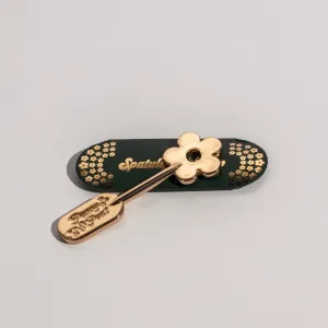 Poppy & Pout | Lip Care Spatula, Gold Daisy
