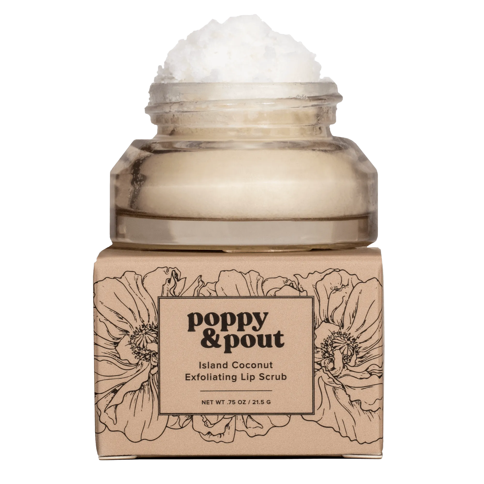 Poppy & Pout Lip Scrub Island Coconut