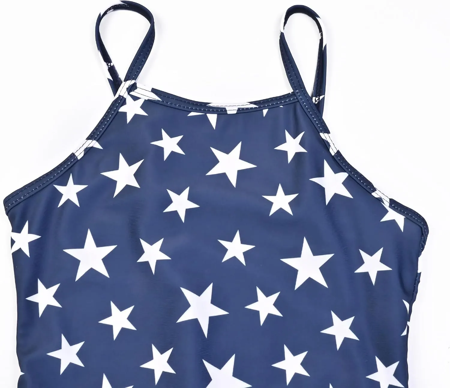 QPANCY One Piece Swimsuits for Girl Ruffle Unicorn Bathing Suits Strap Swimwear