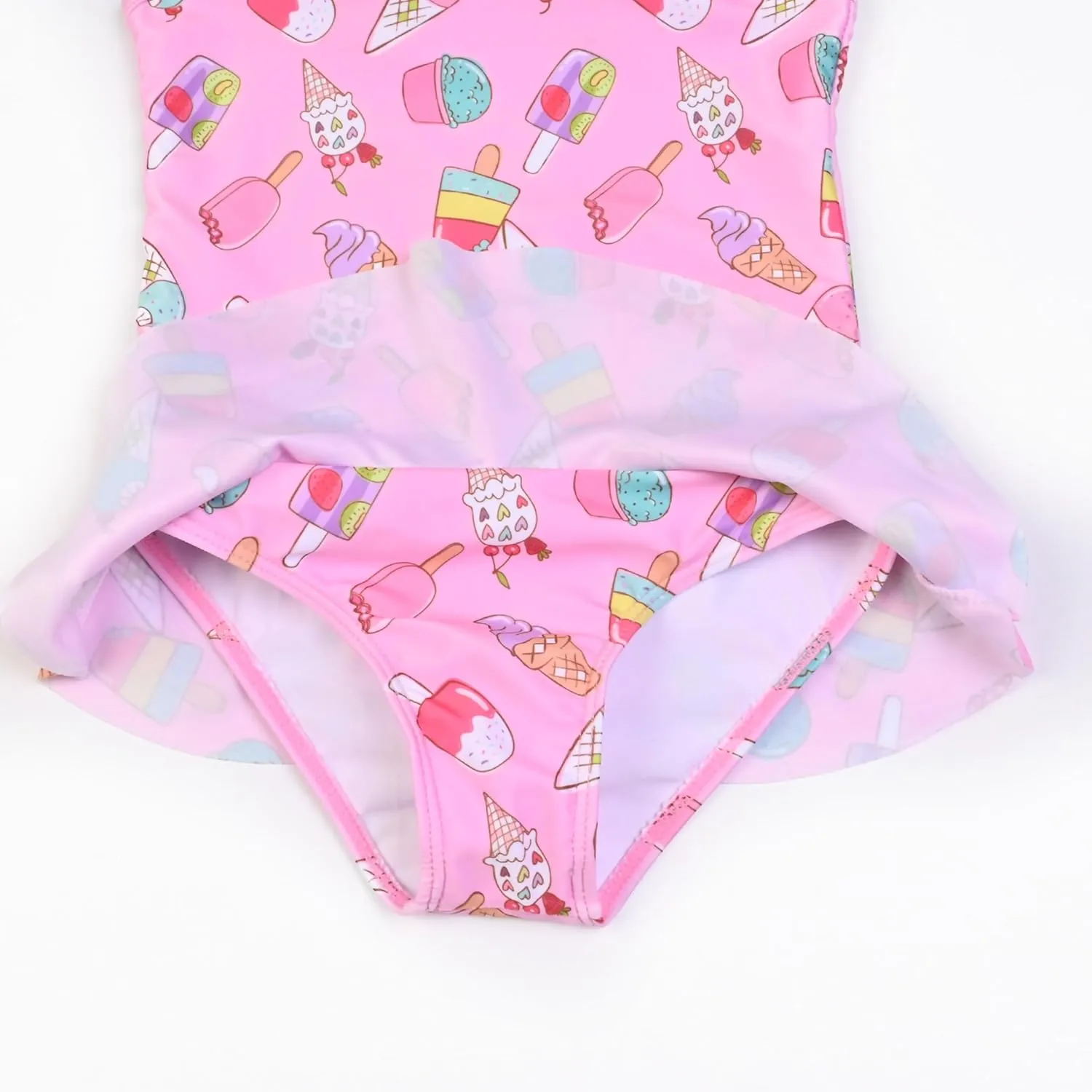 QPANCY One Piece Swimsuits for Girl Ruffle Unicorn Bathing Suits Strap Swimwear